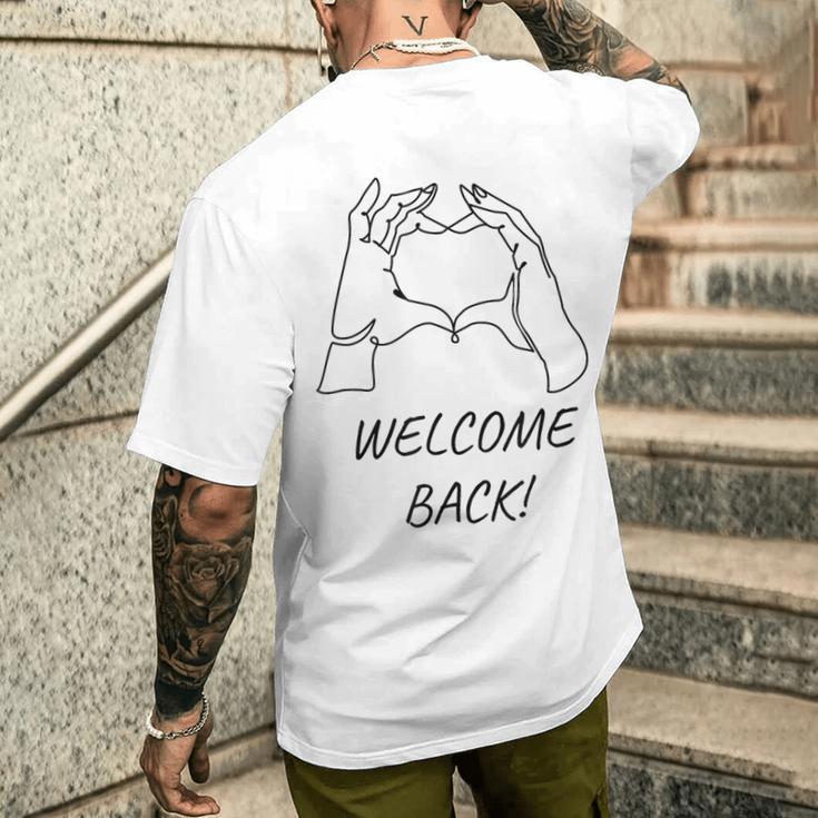 Welcome Back Zur Rückkehr T-Shirt mit Rückendruck Geschenke für Ihn