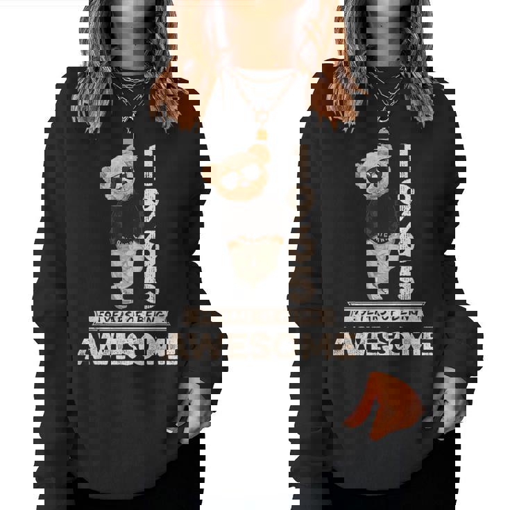 59Th Birthday 1965 Original Awesome Teddy Bear Women Sweatshirt
