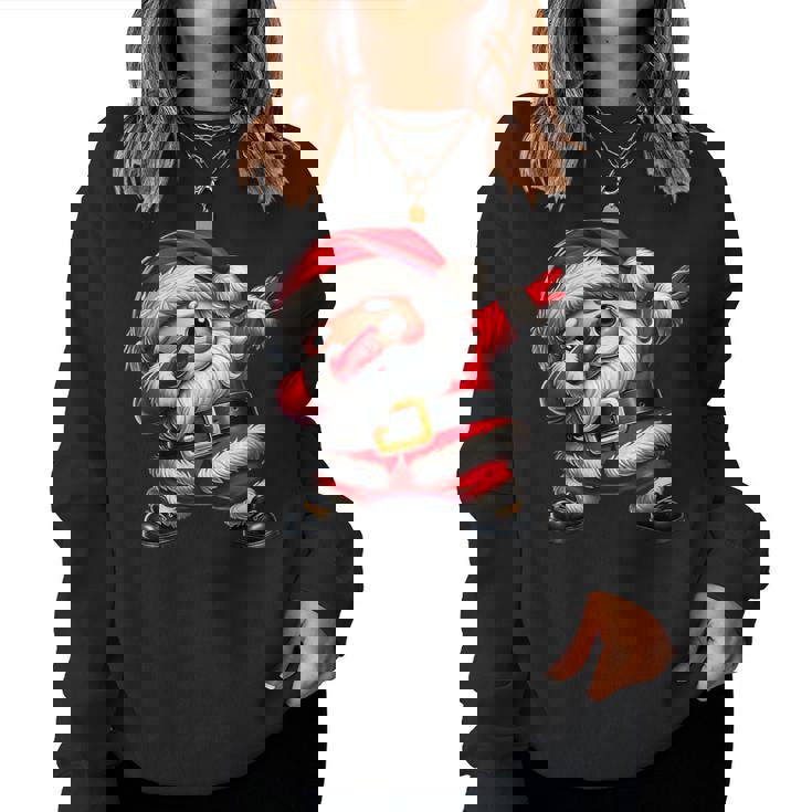 Adorable Père Noël Dab Dance Fun Garçons Filles Famille Sweat-shirt pour femme