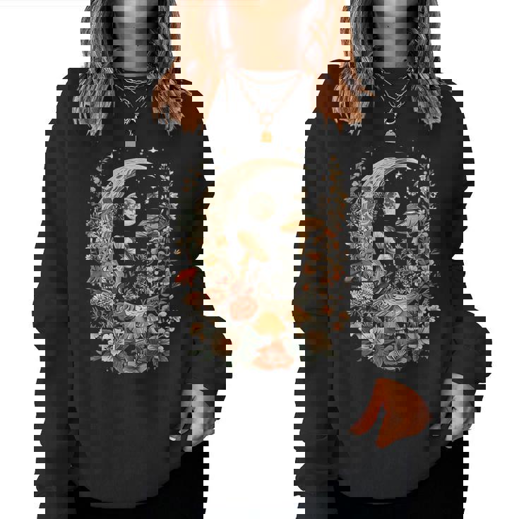 Aesthetic Goblincore And Dark Cottage Core Clothes Mushroom Women Sweatshirt
