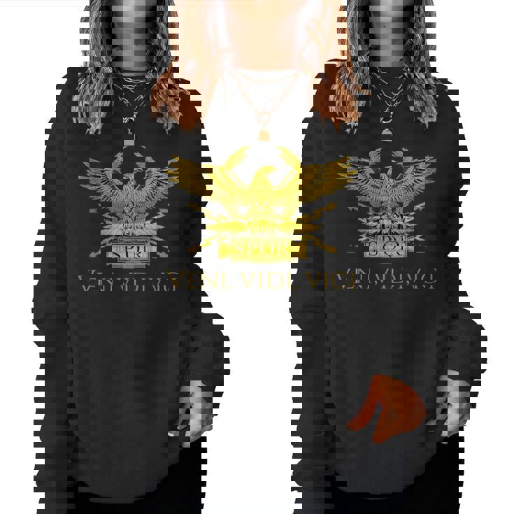 Ancient Roman Legion Eagle Julius Caesar -Eniidiici Sudadera Mujer