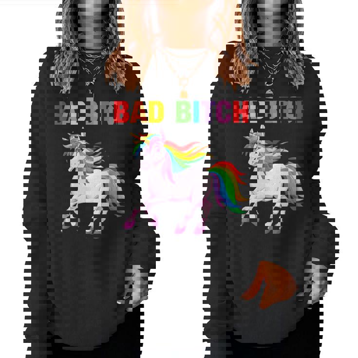 Bad Bitch Unicornio Irónico Sarcastico Arco Iris Significa Actitud