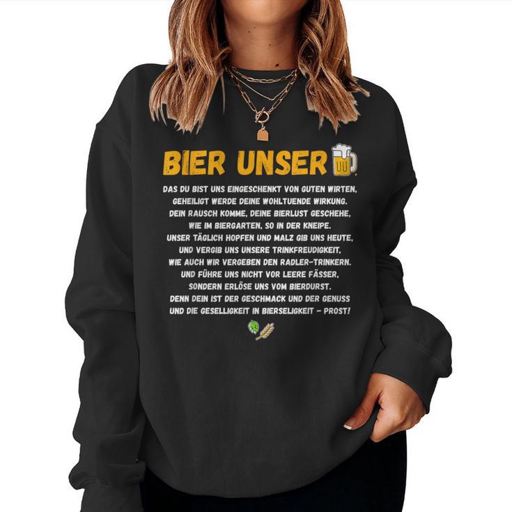 Bier Unser Beer Lovers Sweatshirt Frauen