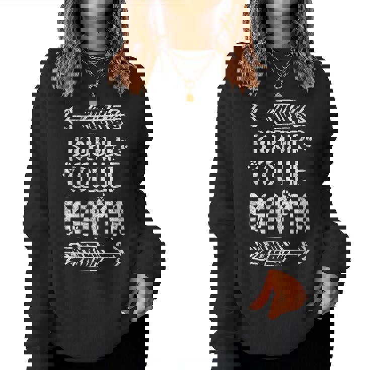 Border Collie Mama Border Collie Mom Dog Mom Cuello Sudadera Mujer