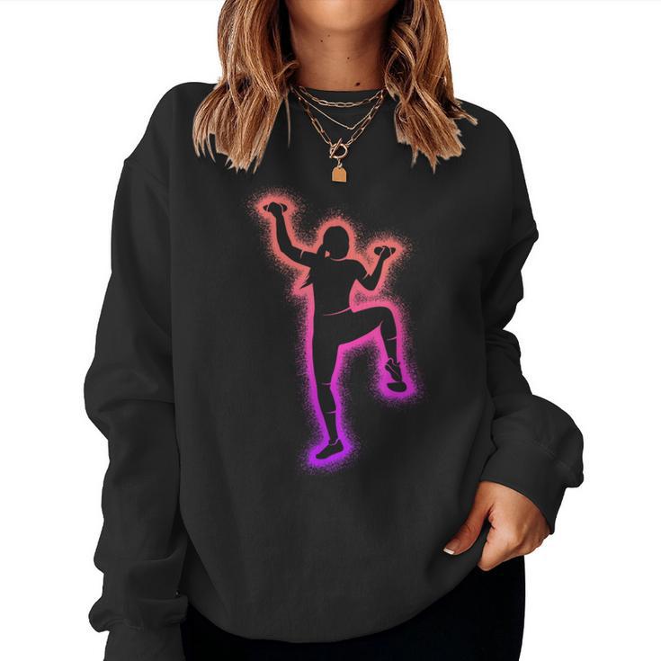 Bouldering Climber Climbing Girls Climbing Sweatshirt Frauen