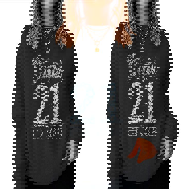 Chapter 21 Est 2003 Happy 21St Birthday Girl For Her Women Sweatshirt