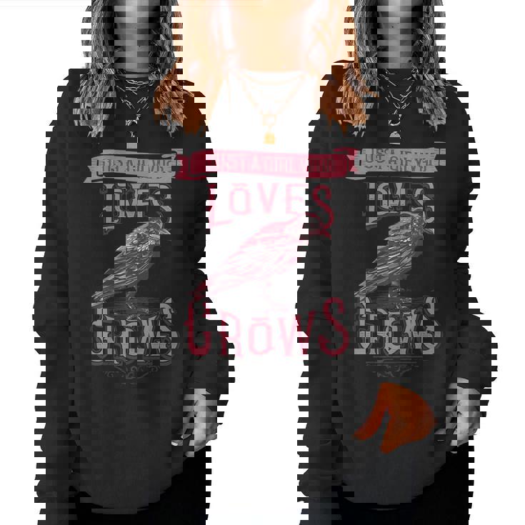 Corbeaux Corneilles intage Sweat-shirt pour femme