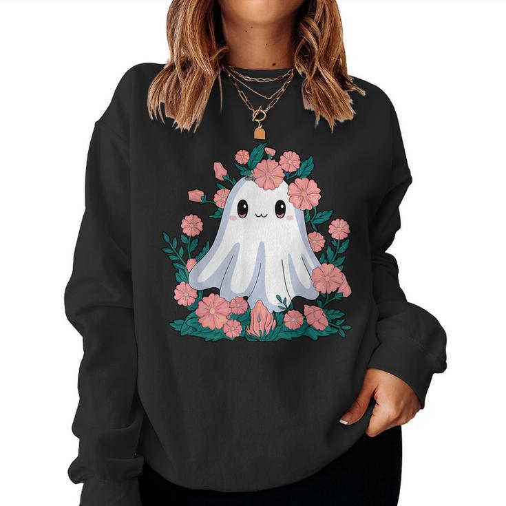 Ghostly floral sweatshirt sale