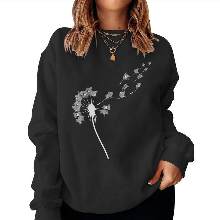 Dandelion Koala Bear For Koala Lovers Women's Koala Sweatshirt Frauen