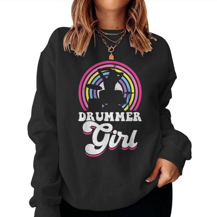 Drummer Girl Women's Sweatshirt Frauen