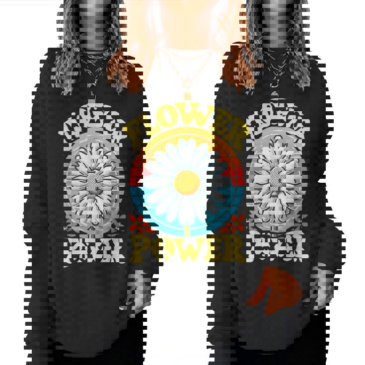 Flower Power Flower Wildflower Plant Boho Regalo Uomo Donna Women Sweatshirt