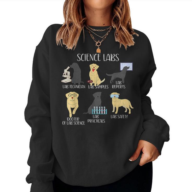 Labrador Retriever Science Labs Teacher Lab Dog Lover Women Sweatshirt Seseable CA