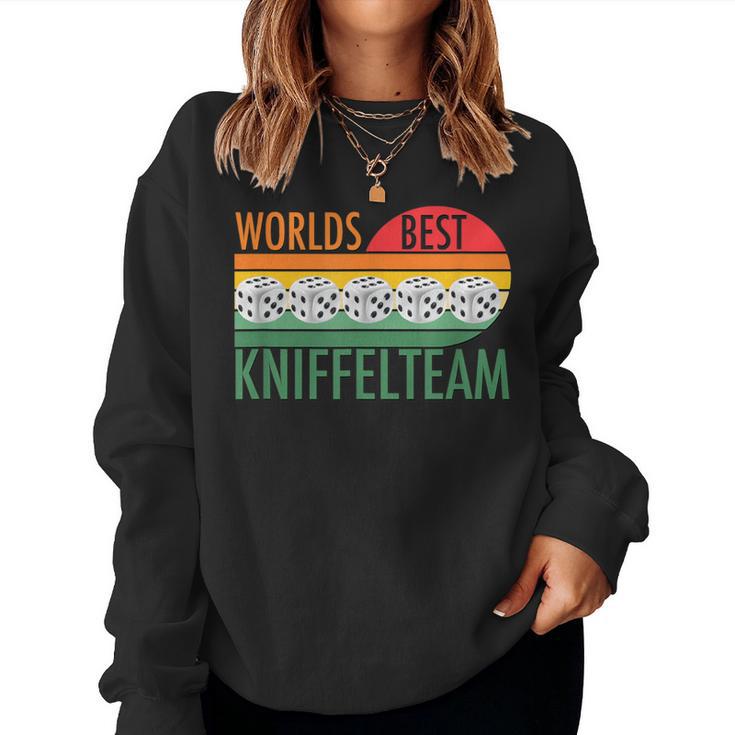 Retro Graphic For Teamintage Kniffel S Sweatshirt Frauen