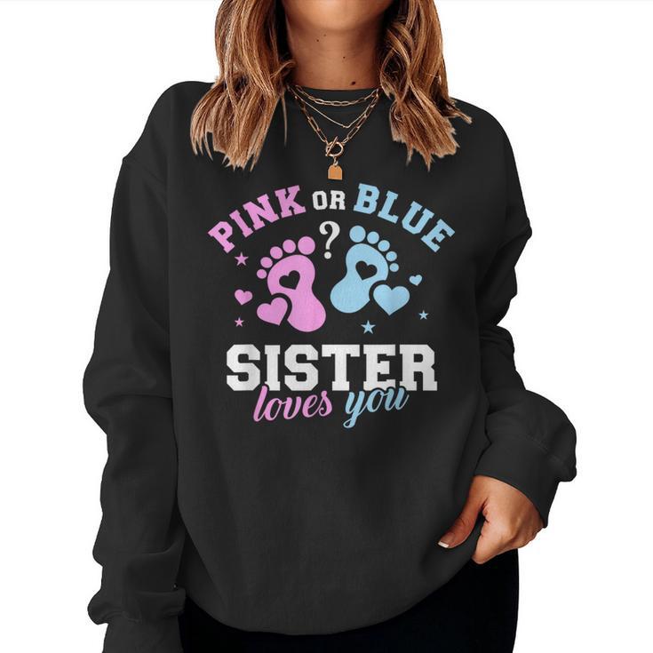 Gender Reveal Sister Sweatshirt Frauen