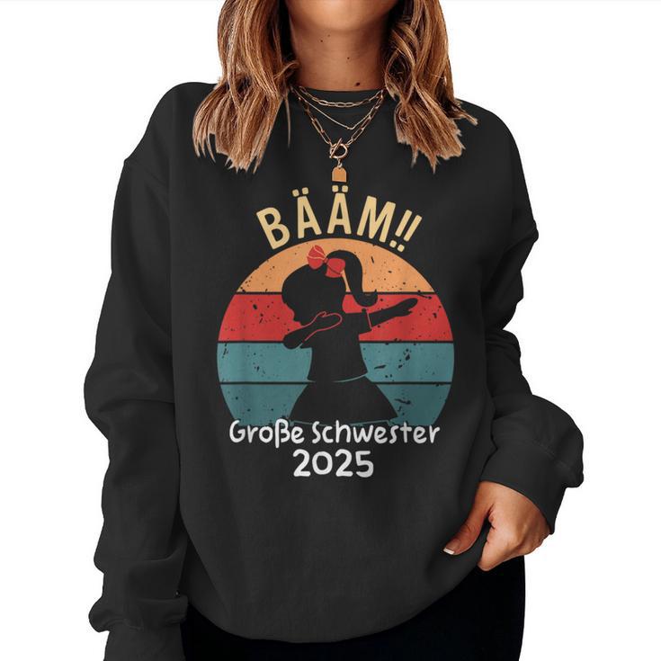 Girls Bääm Big Sister 2025 Dab Pregnancy Sweatshirt Frauen