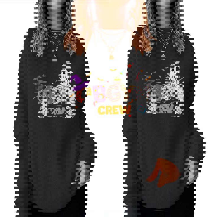 Halloween Obgyn Crew Cute Boo Ghost Nurse Nursing Scrub Women Sweatshirt