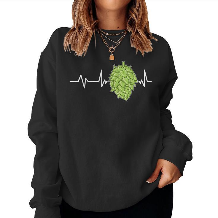 Hopen Heartbeat Beer Sweatshirt Frauen