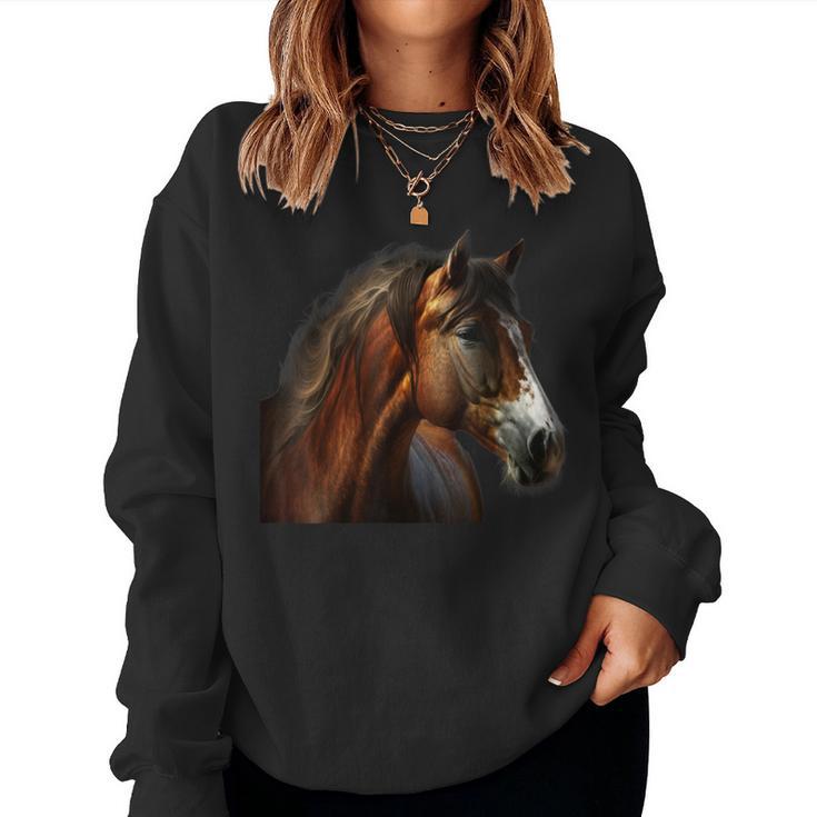 Horse Girls Horse Rider Idea Sweatshirt Frauen