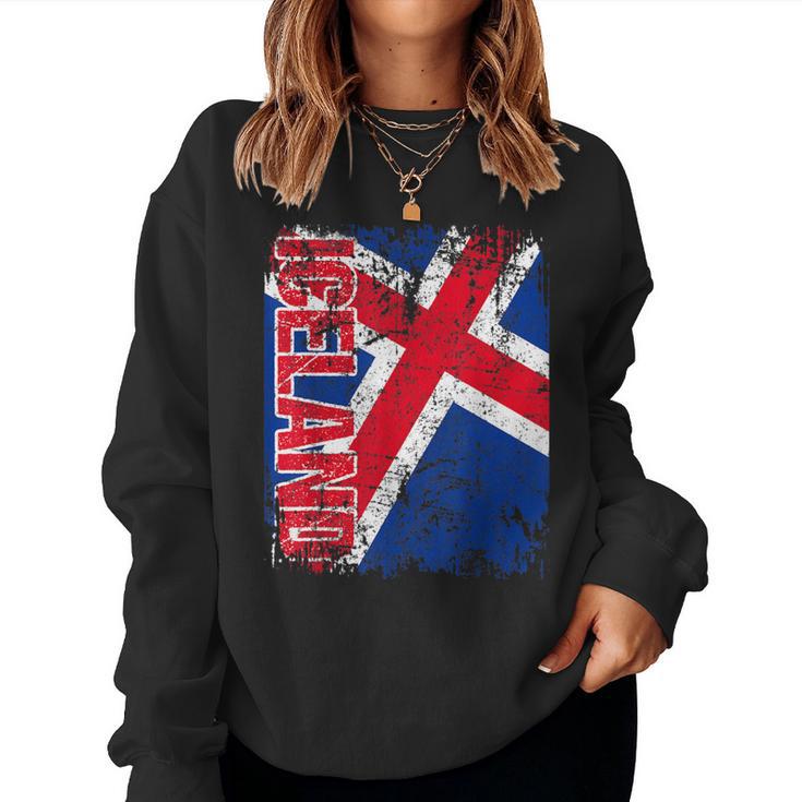 Iceland Flag Women's Children's Iceland Sweatshirt Frauen