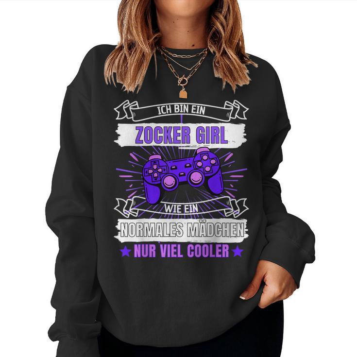 Ich Bin Ein Zocker Girl I'm A Gamer Sweatshirt Frauen