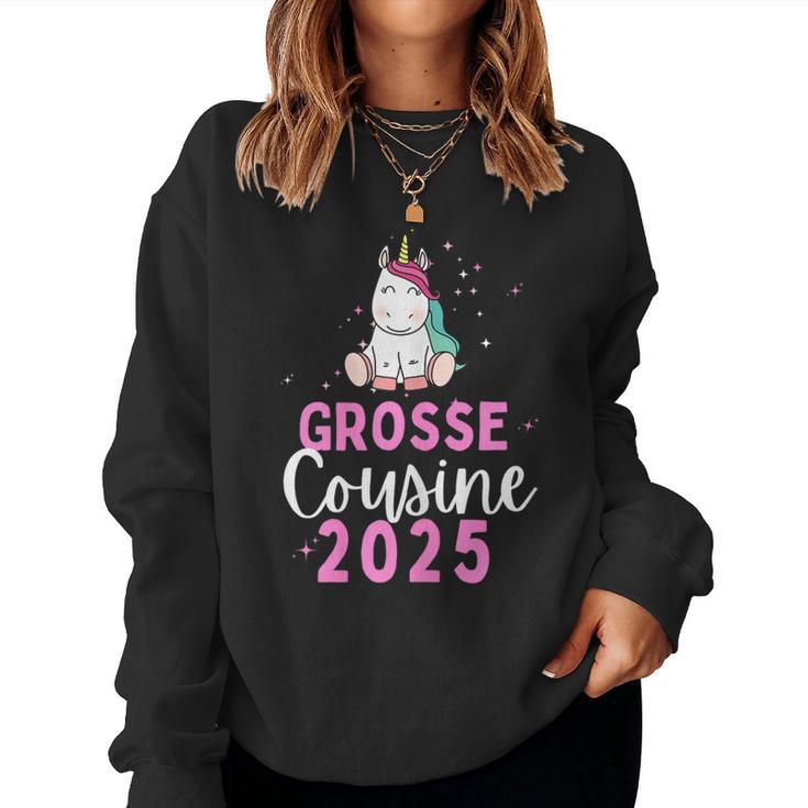 Ich Werde Große Cousin 2025 Unicorn Girls' Cousin Sweatshirt Frauen