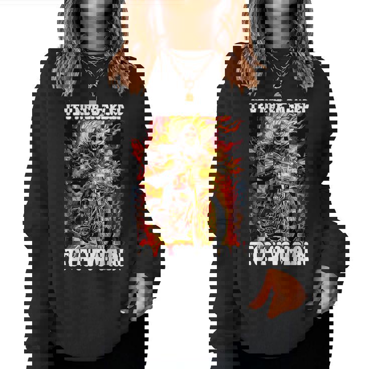 I've Never Talked To A Woman Cringe Skeleton Sudadera Mujer
