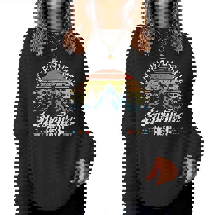 Let The 8Th Grade Adventure Begin Back To School Teachers Women Sweatshirt