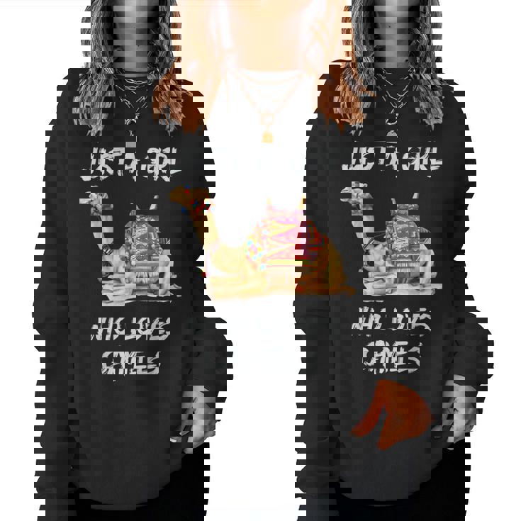 Lindo Regalo Camel Gráfico Just A Girl Who Loves Camels Sudadera Mujer