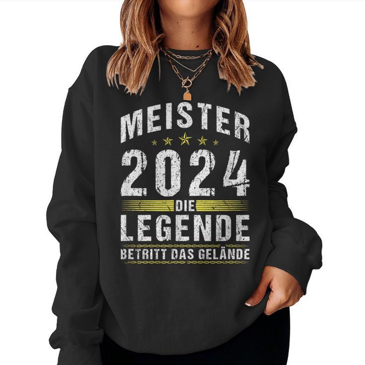 Meister 2024 Die Legende Beetritt Das Gelände Sweatshirt Frauen