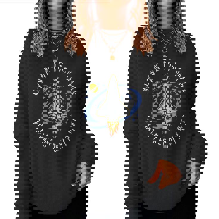 Mission Fifth Grade Space Rocket Back To School Vi Women Sweatshirt