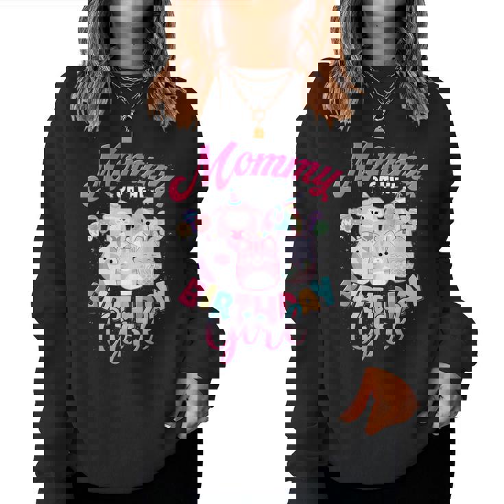 Mommy Of The Birthday Girl Cute Squish Squad Mallow Family Women Sweatshirt