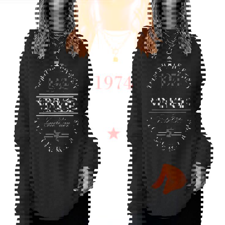 Myth Legend 1974 50 Year Old 50Th Birthday Women Sweatshirt