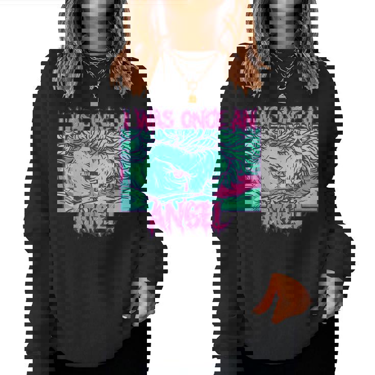 I Was Once An Angel Fallen Angel Renacentista Pintura Sudadera Mujer