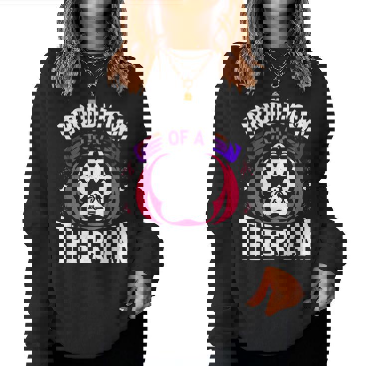 Orgoglioso Mamma Di Un Therian Furries Otherkin Nonhuman Fursona Women Sweatshirt