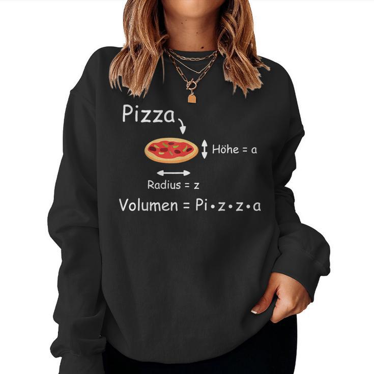 Pizza And Maths Meme Maths Teacher Sweatshirt Frauen