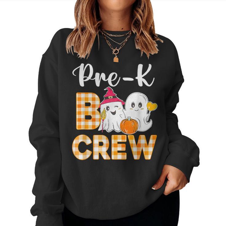 Pre-K Boo Crew Halloween Costume Pre-K Boy Girl Women Sweatshirt
