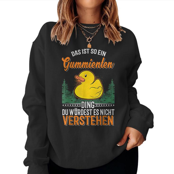 Rubber Duck Ding Rubber Duck Sweatshirt Frauen