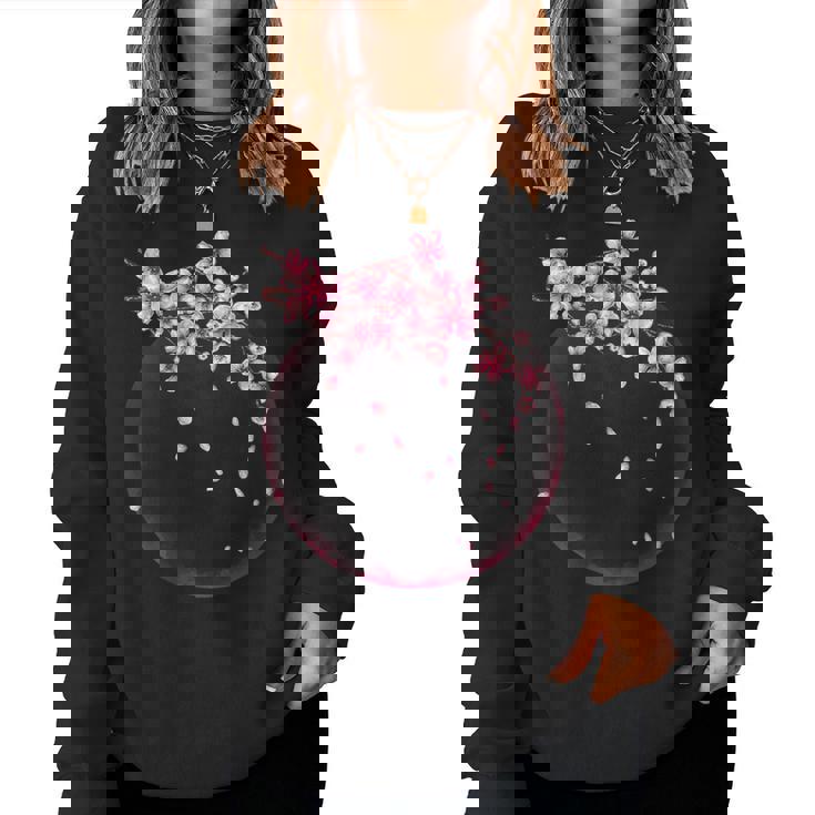 Sakura Impression D'art Japonais Fleurs De Cerisier Sweat-shirt pour femme