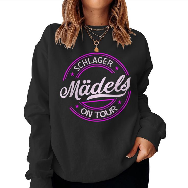 Schlagermädels On Tour Women's Sexy Schlager Sweatshirt Frauen