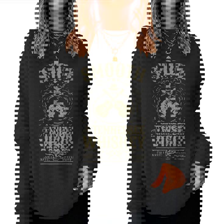 Smooth As Tennessee Whiskey Country Music Bourbon Vintage Women Sweatshirt
