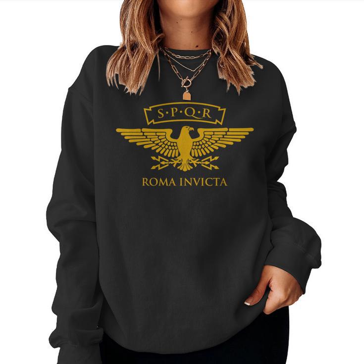 Spqr Águila Romana Roma Invicta Sudadera Mujer