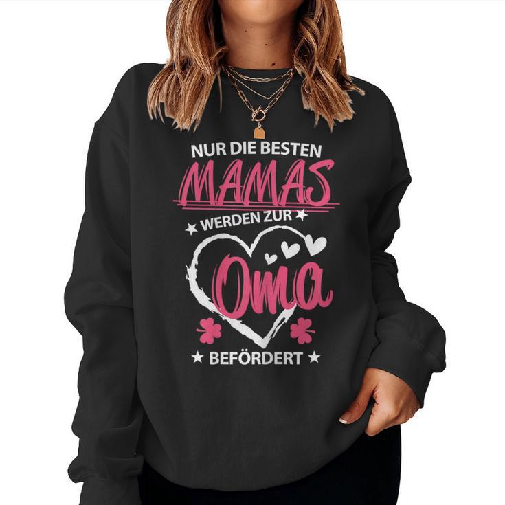 Zur Oma Gewerden Befördert Familien Mother Omi Baby Sweatshirt Frauen