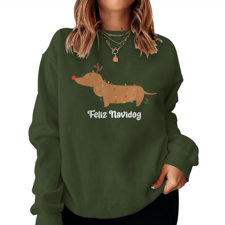 Feliz Navidog Christmas For Women Sweatshirt Frauen