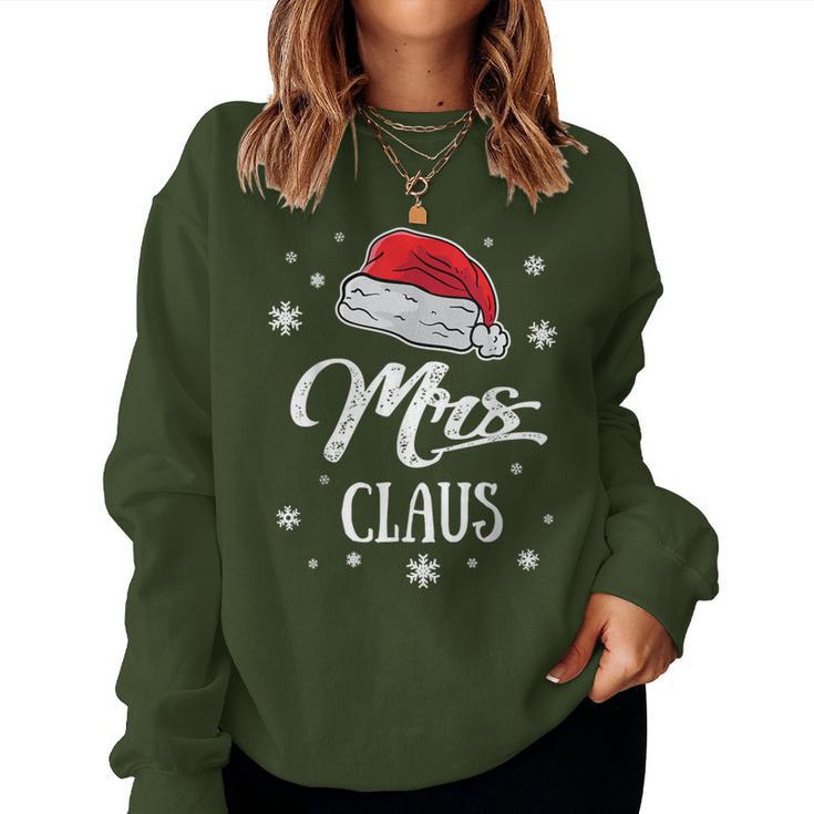 Mrs Mama Santa Claus Christmas Santa Hat Mum Sweatshirt Frauen