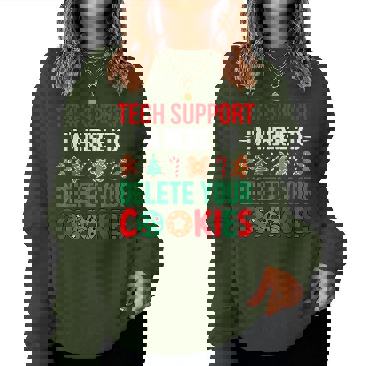 Tech Support Christmas Cookies Christmas Women Sweatshirt