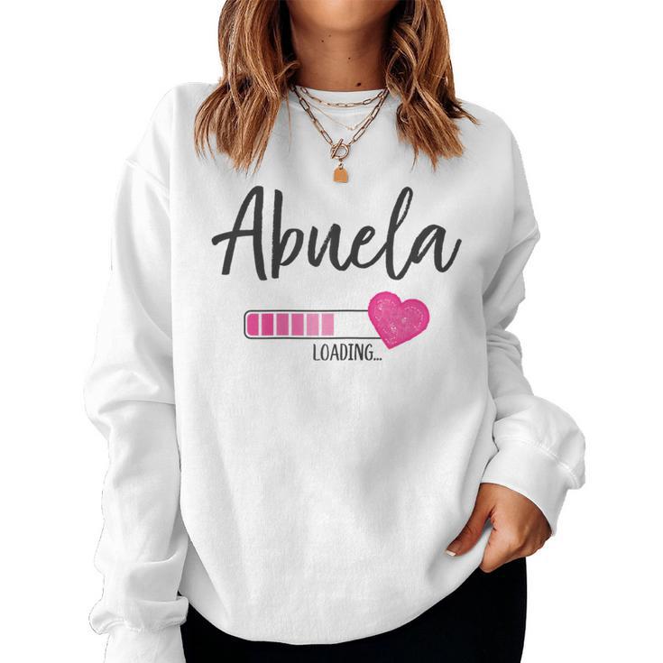 Abuela Esta Cargando Corazón Futura Abuela Loading Sudadera Mujer