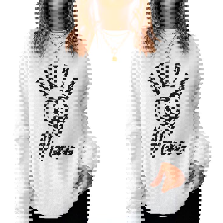 Akita Mama Heart Paw Cute Dog Lover Akita Inu Mom Women Sweatshirt