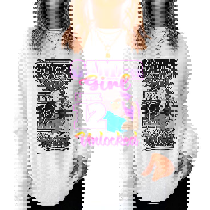 Bambino Gamer Girl Level 12Ideo Gioco Sbloccato Regalo Di Compleanno Ragazze Women Sweatshirt