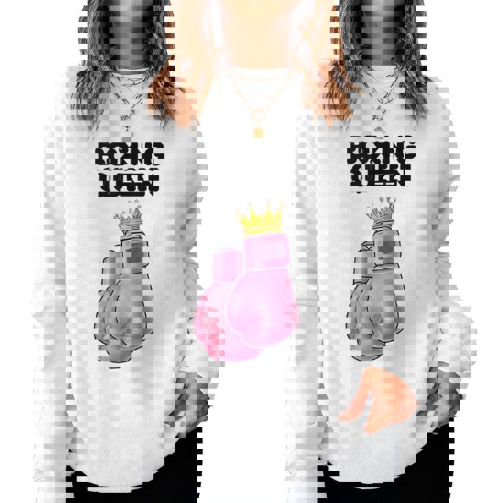 Boxing Queen De Boxeo Para Boxeo Para Niñas Sin Mangas Sudadera Mujer