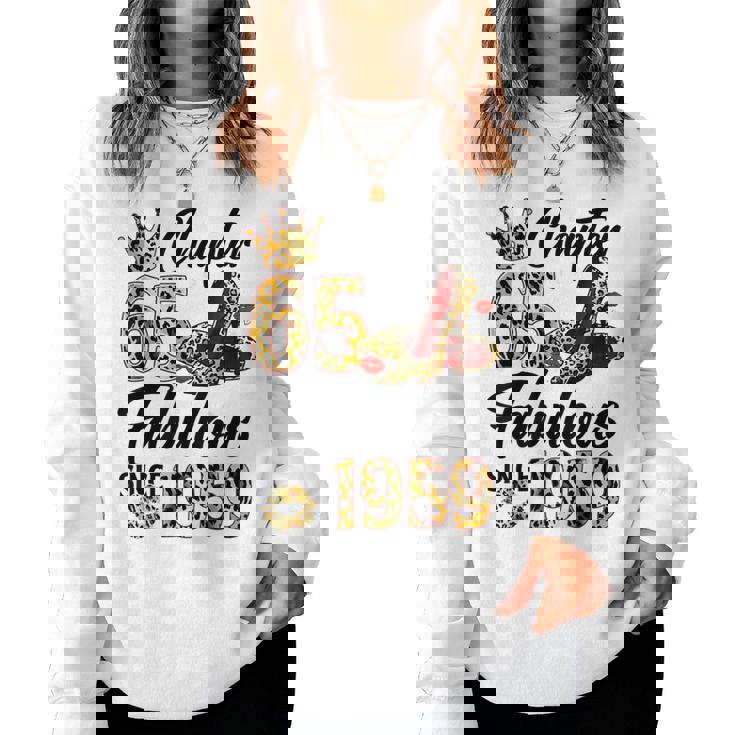 Chapter 65 Est 1959 65 Years Old 65Th Birthday Queen Women Sweatshirt